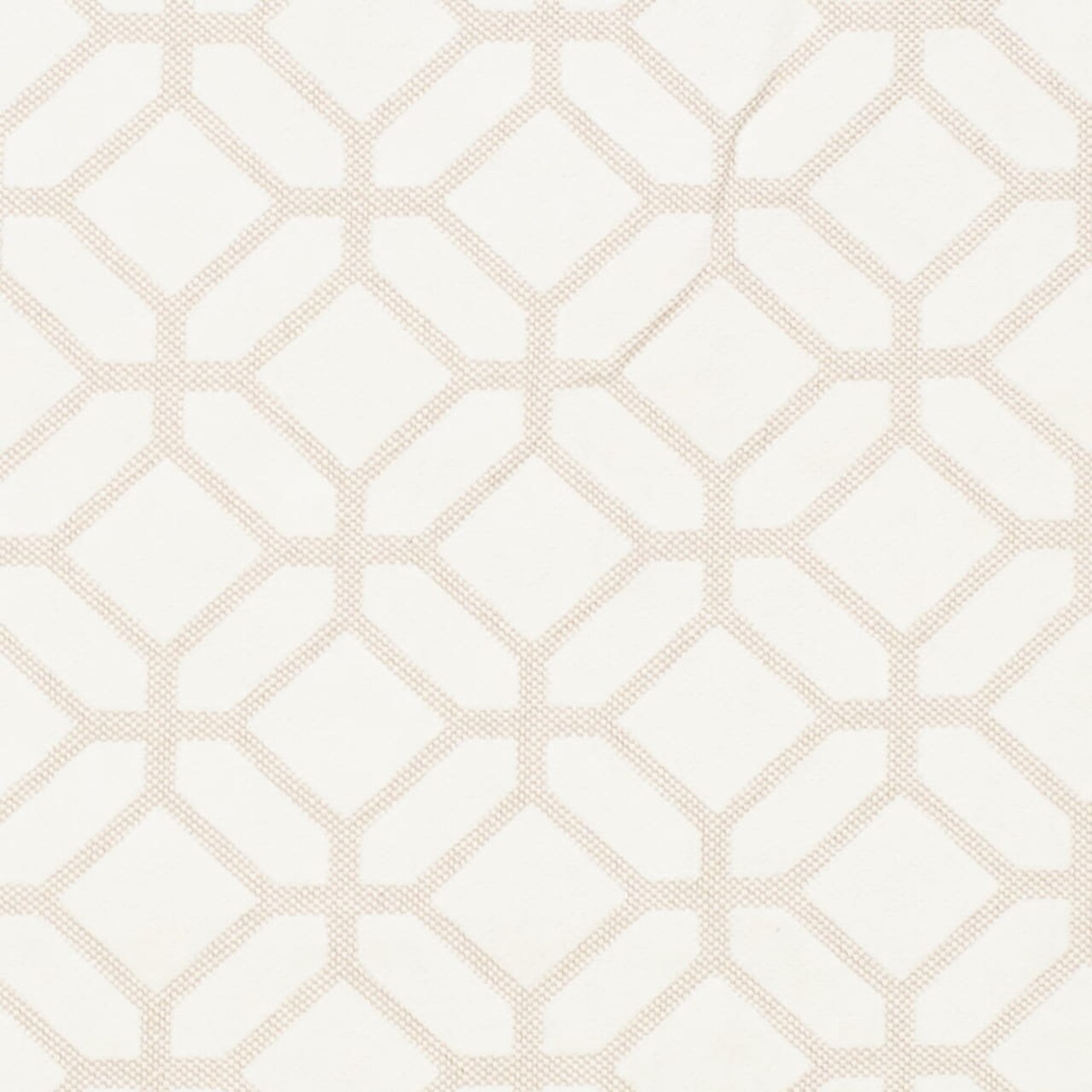 Ivory Geometric - White Ivory Abstract Geometric Upholstery Fabric 54 Inches"